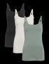 Marks & Spencer "3pk Cotton Rich Lace Trim Vests"